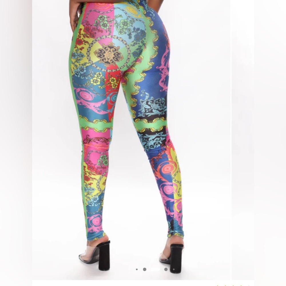 Fashion Nova Baroque High Waist Pants - Picture 3 of 5